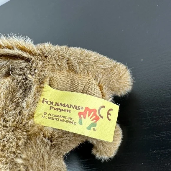 Folkmanis Puppets Mini Bobcat Finger Puppet 4" Tan Brown Lynx Bob Cat Plush - Picture 8 of 9